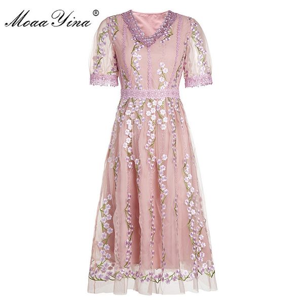 fashion designer dress summer women's dress short sleeve v-neck flowers embroidery slim elegant dresses 210524, Black;gray
fashion designer dress summer women's dress short sleeve v-neck flowers embroidery slim elegant dresses 210524, Black;gray