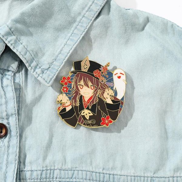 pins, brooches game genshin impact hu tao brooch enamel badge lapel pin figure souvenir collection cosplay jewelry accessories gift for fans, Gray
pins, brooches game genshin impact hu tao brooch enamel badge lapel pin figure souvenir collection cosplay jewelry accessories gift for fans, Gray
