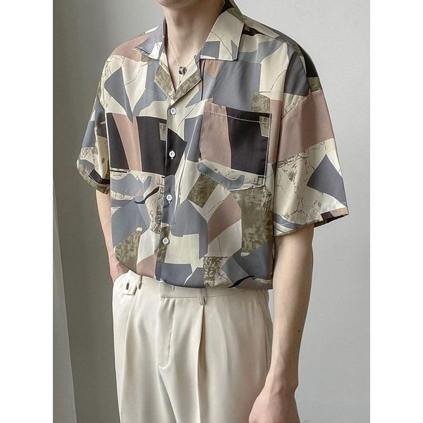 men's casual shirts summer short sleeve men loose shirt korean trend harajuku all-match clothes handsome hawaiian japanese fashion, White;black
men's casual shirts summer short sleeve men loose shirt korean trend harajuku all-match clothes handsome hawaiian japanese fashion, White;black