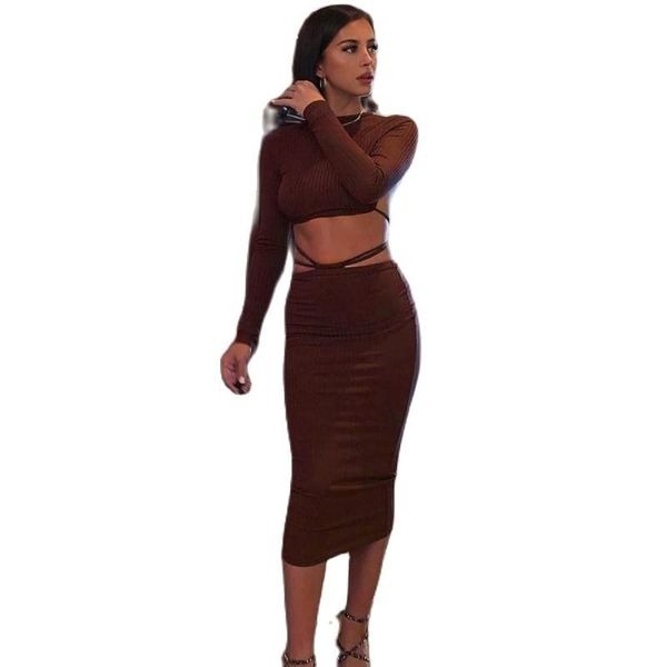 casual dresses women bodycon party brown club fall winter long sleeve backless bandage midi dress round neck wrap, Black;gray
casual dresses women bodycon party brown club fall winter long sleeve backless bandage midi dress round neck wrap, Black;gray