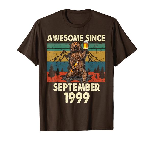 mens awesome since september 1999 costume bear 20th birthday gift t-shirt, White;black
mens awesome since september 1999 costume bear 20th birthday gift t-shirt, White;black
