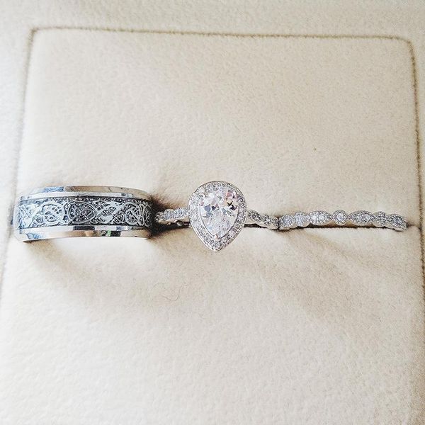 real 925 sterling silver couple wedding ring set for bridal women and men finger gift africa fashion jewelry r5371 cluster rings, Golden;silver
real 925 sterling silver couple wedding ring set for bridal women and men finger gift africa fashion jewelry r5371 cluster rings, Golden;silver