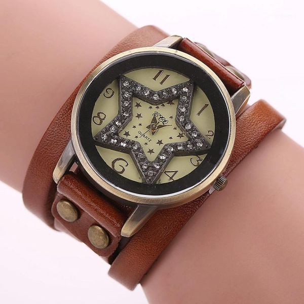 wristwatches geneva bracelets women wrist watch brown genuine leather five-pointed star diamond digital bronze small dial ladies quartz, Slivery;brown
wristwatches geneva bracelets women wrist watch brown genuine leather five-pointed star diamond digital bronze small dial ladies quartz, Slivery;brown