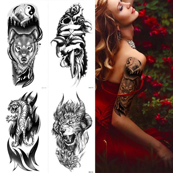 temporary tattoos waterproof tattoo sticker tiger wolf mountain flash body art arm fake sleeve tatoo women men
temporary tattoos waterproof tattoo sticker tiger wolf mountain flash body art arm fake sleeve tatoo women men