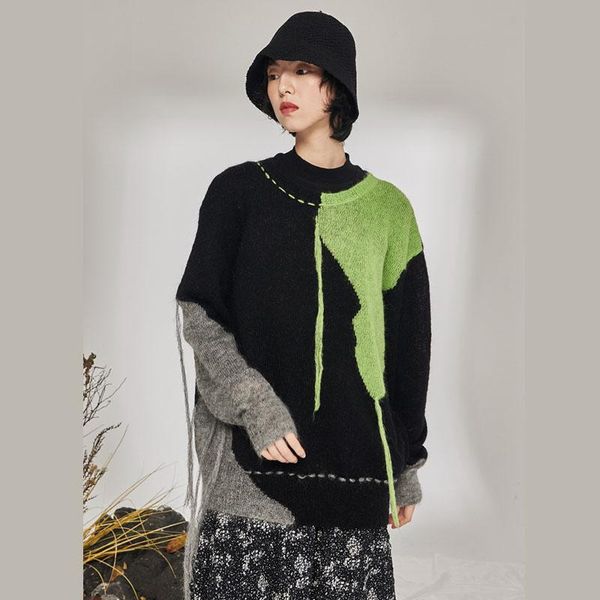 women's hoodies & sweatshirts loose knitted pullover 2021 autumn chic all-match lazy style contrast color mohair female long-sleeved, Black
women's hoodies & sweatshirts loose knitted pullover 2021 autumn chic all-match lazy style contrast color mohair female long-sleeved, Black