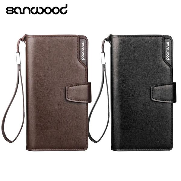 wallets men faux leather long wallet zipper s phone storage purse handbag, Red;black
wallets men faux leather long wallet zipper s phone storage purse handbag, Red;black