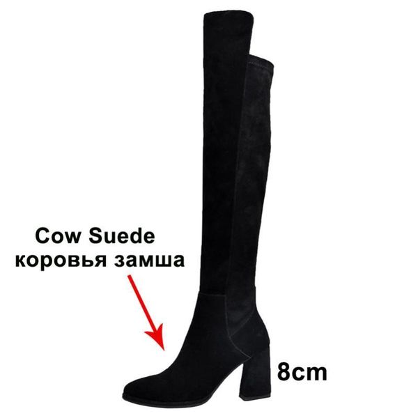 boots meotina winter thigh high women cow suede chunky heel over the knee zipper super shoes lady autumn size 391 ijoz, Black
boots meotina winter thigh high women cow suede chunky heel over the knee zipper super shoes lady autumn size 391 ijoz, Black
