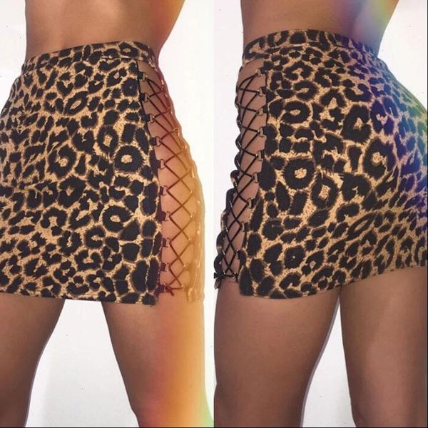 fashion womens skirt leopard printing mini women high waist pencil summer hollow out lace up bandage bodycon, Black
fashion womens skirt leopard printing mini women high waist pencil summer hollow out lace up bandage bodycon, Black