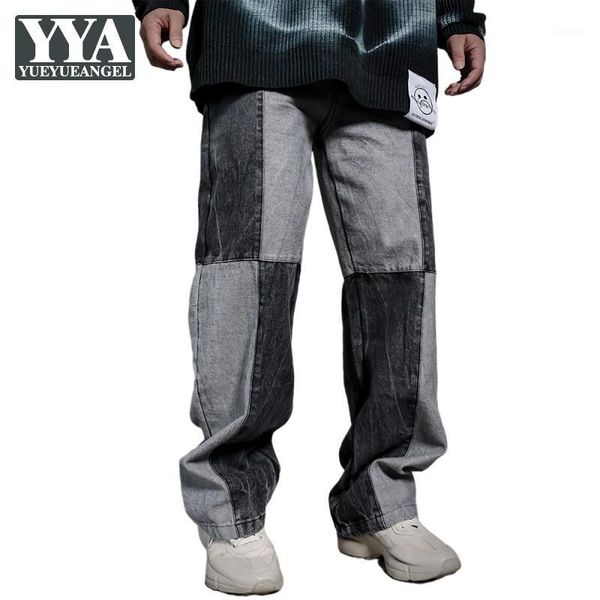 men's jeans fashion mens hip hop loose fit long denim pants baggy patchwork casual streetwear trousers man autumn straight, Blue
men's jeans fashion mens hip hop loose fit long denim pants baggy patchwork casual streetwear trousers man autumn straight, Blue