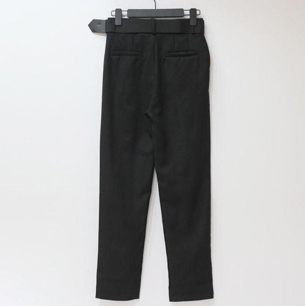 women's pants & capris black suit ladies high waist belt bag office fashion, Black;white
women's pants & capris black suit ladies high waist belt bag office fashion, Black;white
