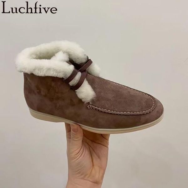 boots lace up kid suede ankle round toe flat shoes women runway wool winter big size apricot botas mujer, Black
boots lace up kid suede ankle round toe flat shoes women runway wool winter big size apricot botas mujer, Black