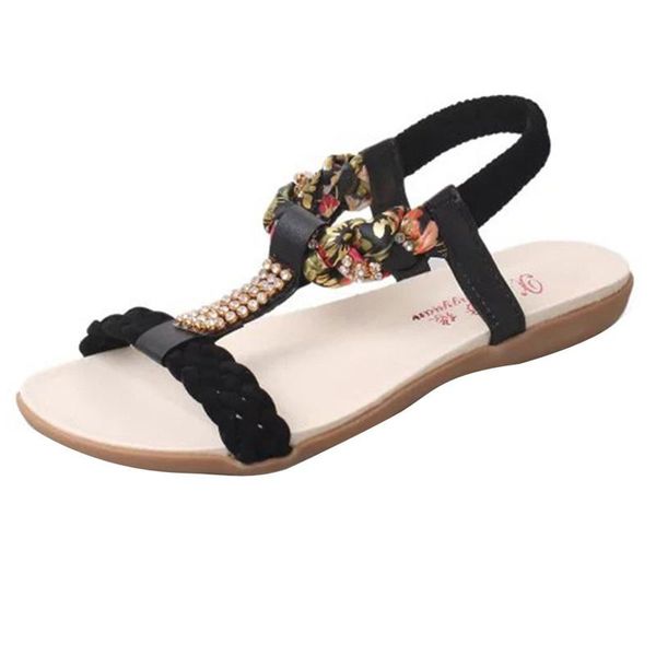 vogue women sandals elastic strap shoes casual comfort sandales 250-280g, Black
vogue women sandals elastic strap shoes casual comfort sandales 250-280g, Black