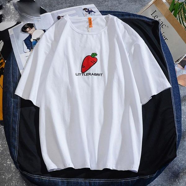 men's t-shirts red radish embroidery t shirt men summer short sleeve cotton tshirt man japan loose tee brand clothing 2021, White;black
men's t-shirts red radish embroidery t shirt men summer short sleeve cotton tshirt man japan loose tee brand clothing 2021, White;black