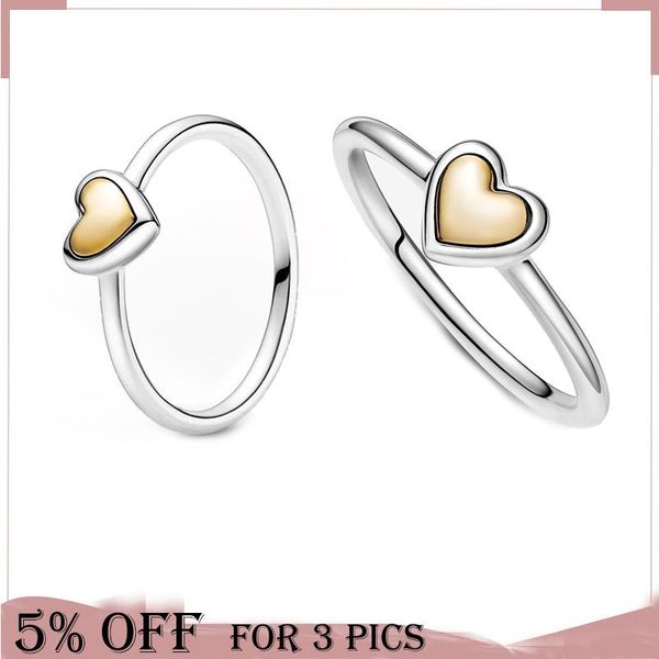cluster rings 2021 mothe's day fine 925 sterling silver ring two tone domed golden heart for women original jewelry gift, Golden;silver
cluster rings 2021 mothe's day fine 925 sterling silver ring two tone domed golden heart for women original jewelry gift, Golden;silver