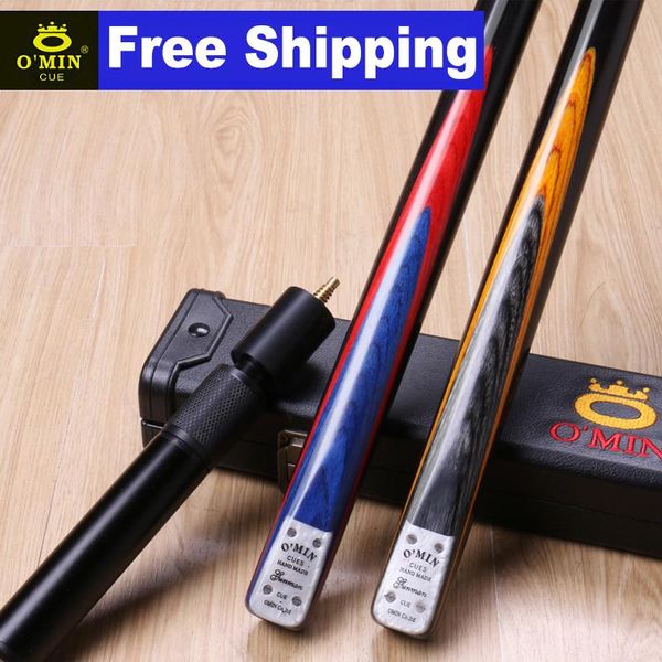original o'min the gunners 3/4 split snooker cue 9.8mm tip professional ash wood shaft with excellent aluminum extension and box billia
original o'min the gunners 3/4 split snooker cue 9.8mm tip professional ash wood shaft with excellent aluminum extension and box billia