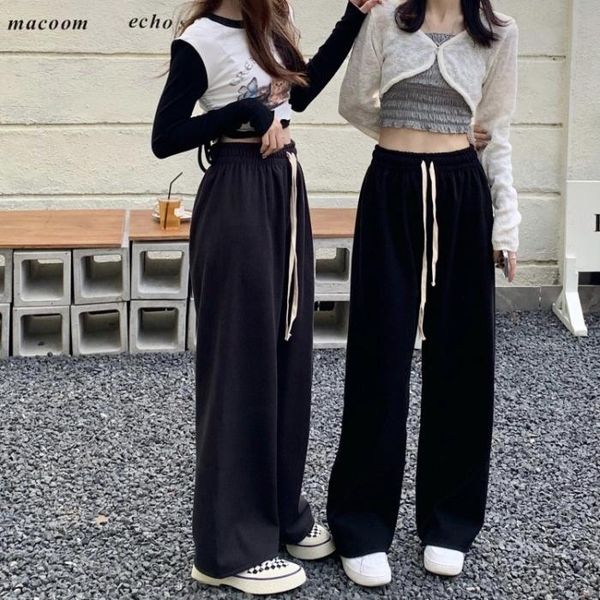 women's pants & capris drawstring slim loose casual straight autumn and winter high waist wide leg floor mops sports, Black;white
women's pants & capris drawstring slim loose casual straight autumn and winter high waist wide leg floor mops sports, Black;white