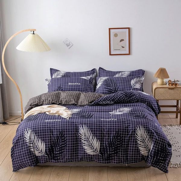 bedding sets blue plaid feather double sided luxury comforter set fashion modern king twin size bed linen duvet cover
bedding sets blue plaid feather double sided luxury comforter set fashion modern king twin size bed linen duvet cover