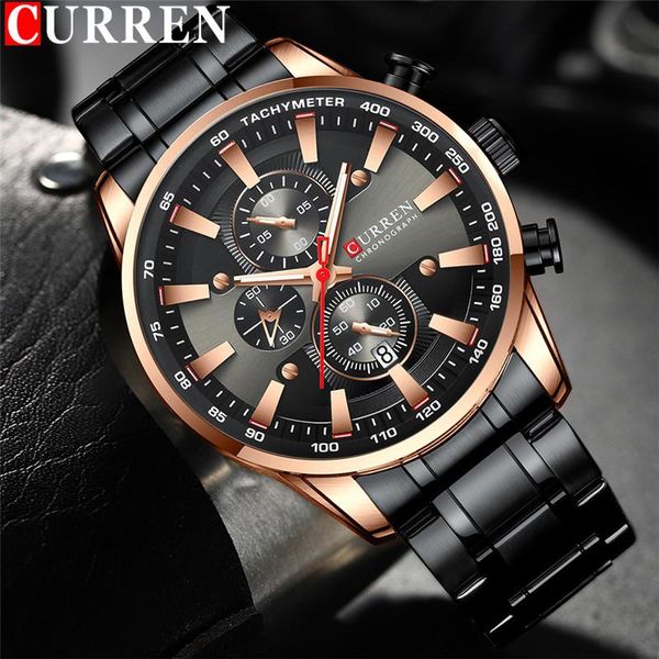 wristwatches curren man wristwatch chronograph men watch military black gold business stainless steel sport male clock 8351, Slivery;brown
wristwatches curren man wristwatch chronograph men watch military black gold business stainless steel sport male clock 8351, Slivery;brown