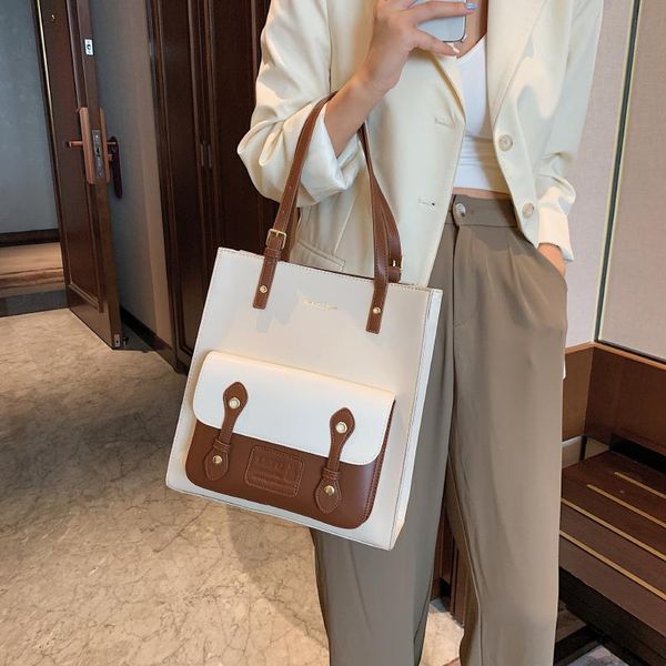 evening bags youth shoulder bag pu leather fashion female color contrast handbag literary style girl shopping large capacity for dating
evening bags youth shoulder bag pu leather fashion female color contrast handbag literary style girl shopping large capacity for dating