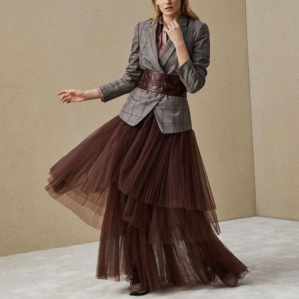 skirts haute couture tulle tutu long skirt for women soft tiered maxi chocolate brown a line elegant custom made, Black
skirts haute couture tulle tutu long skirt for women soft tiered maxi chocolate brown a line elegant custom made, Black