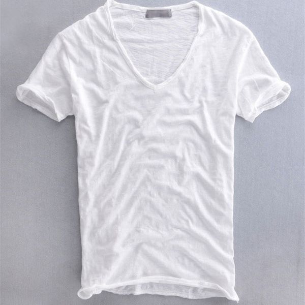 summer casual t-shirt pure cotton slub breathable retro solid color v-neck short sleeve 210408, White
summer casual t-shirt pure cotton slub breathable retro solid color v-neck short sleeve 210408, White