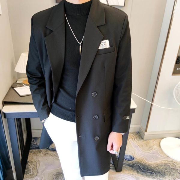 men's trench coats fall winter korean men coat long slim double breasted mens jacket streetwear abrigo largo hombre, Tan;black
men's trench coats fall winter korean men coat long slim double breasted mens jacket streetwear abrigo largo hombre, Tan;black