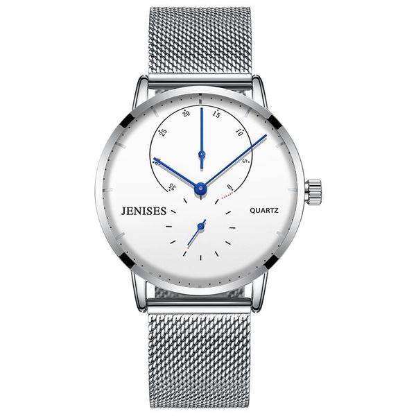 wristwatches mens watches luxury quartz watch men casual slim mesh steel waterproof sport jenise brand relogio masculino 2021, Slivery;brown
wristwatches mens watches luxury quartz watch men casual slim mesh steel waterproof sport jenise brand relogio masculino 2021, Slivery;brown