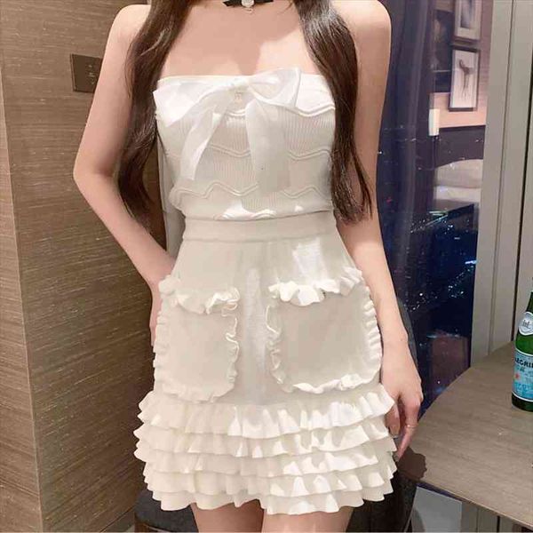 spring summer sweet 2 women tracksuits piece set bow crop ruffled knitted mini skirt suits button up elegant skirts, Gray
spring summer sweet 2 women tracksuits piece set bow crop ruffled knitted mini skirt suits button up elegant skirts, Gray