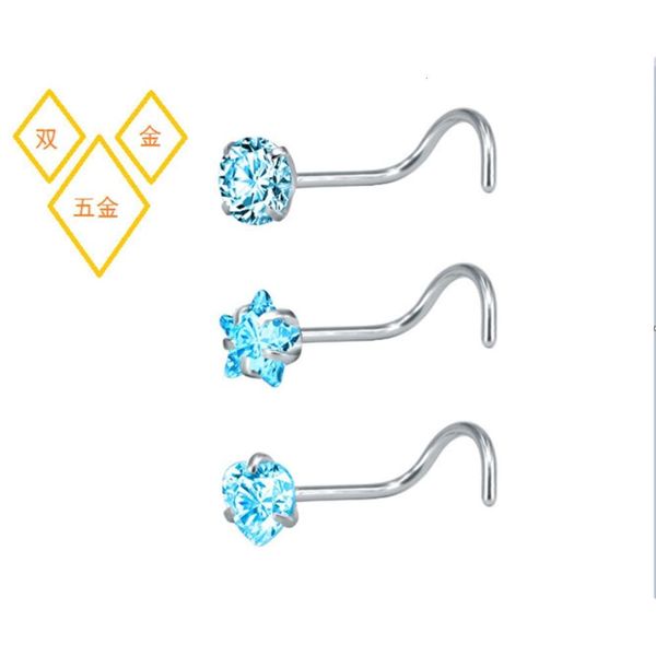 sj temperament diamond inlaid aaa zircon side nose nail puncture jewelry source
sj temperament diamond inlaid aaa zircon side nose nail puncture jewelry source