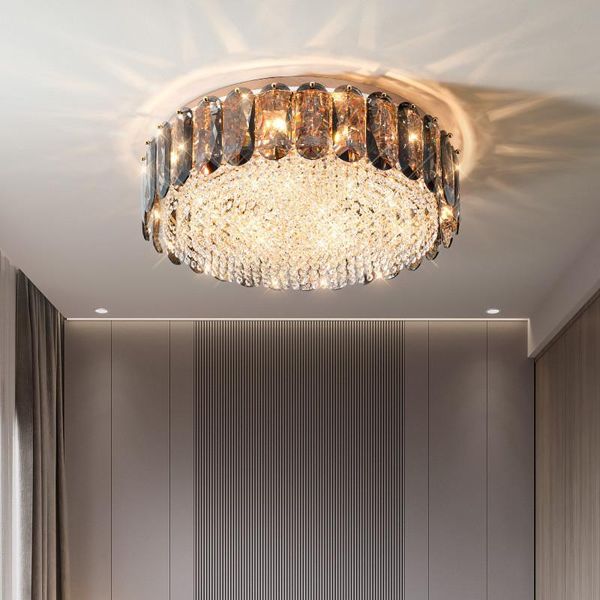 modern d30/60cm k9 crystal led ceiling lights round gold metal lamp living room luminarias fixtures
modern d30/60cm k9 crystal led ceiling lights round gold metal lamp living room luminarias fixtures