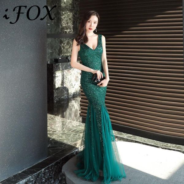 ifox elegant v neck sleeveless zipper back women dresses 2021 sequined tulle formal party dress 6 colors available casual, Black;gray
ifox elegant v neck sleeveless zipper back women dresses 2021 sequined tulle formal party dress 6 colors available casual, Black;gray