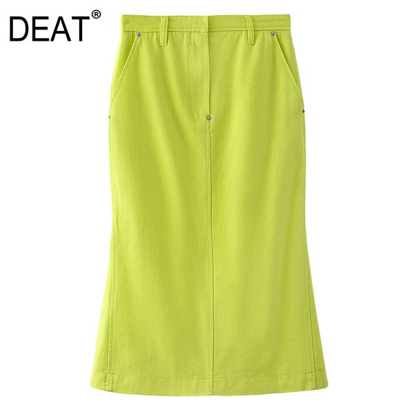 high elastic waist half-body skirt women yellow pocket folds simplicity draw back fashion tide summer 7d1655 210421, Black
high elastic waist half-body skirt women yellow pocket folds simplicity draw back fashion tide summer 7d1655 210421, Black