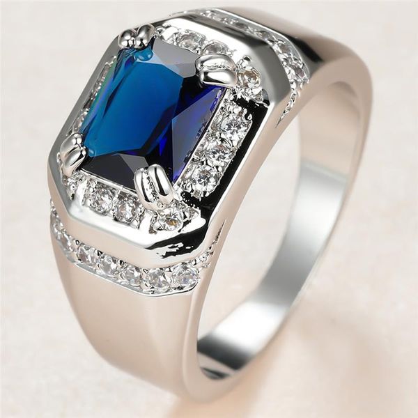 wedding rings luxury male female blue crystal stone ring charm silver color for women vintage square zircon engagement, Slivery;golden
wedding rings luxury male female blue crystal stone ring charm silver color for women vintage square zircon engagement, Slivery;golden