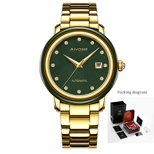 jade watch automatic mechanical natural men watches fashion personality creative gift clock wristwatches, Slivery;brown
jade watch automatic mechanical natural men watches fashion personality creative gift clock wristwatches, Slivery;brown
