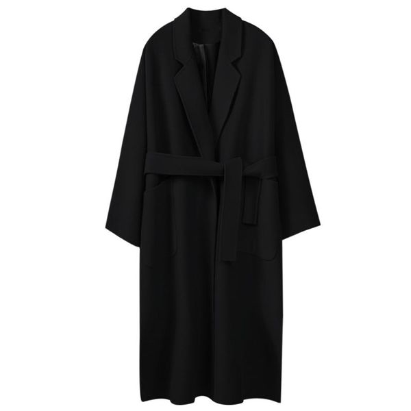 women's wool & blends kmetram women long coat 2021 autumn winter coats korean vintage elegant black woolen jacket manteau femme hiver z
women's wool & blends kmetram women long coat 2021 autumn winter coats korean vintage elegant black woolen jacket manteau femme hiver z