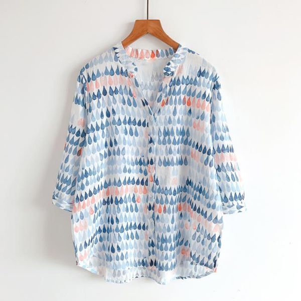 women's cape summer arts style women 3/4 sleeve loose print shirts blouse cotton linen vintage v-neck femme blusas s945 gy1g, Black
women's cape summer arts style women 3/4 sleeve loose print shirts blouse cotton linen vintage v-neck femme blusas s945 gy1g, Black