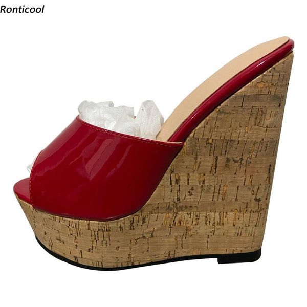 ronticool quality handmade women summer mules sandals wedges high heels open toe 9 colors party wedding shoes us size 5-20 dress, Black
ronticool quality handmade women summer mules sandals wedges high heels open toe 9 colors party wedding shoes us size 5-20 dress, Black