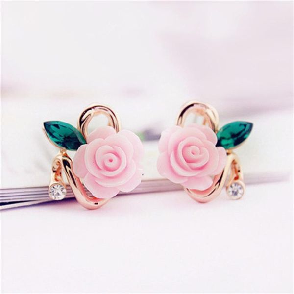 stud rose flower earrings crystal earring for women fashion korean elegant oorbellen bijoux party gifts female jewelry, Golden;silver
stud rose flower earrings crystal earring for women fashion korean elegant oorbellen bijoux party gifts female jewelry, Golden;silver