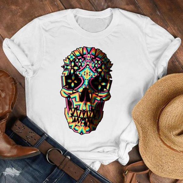 floral skull horror summer autumn womens fall fashion clothes female print t graphic, White
floral skull horror summer autumn womens fall fashion clothes female print t graphic, White