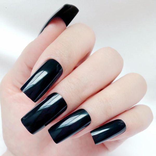false nails 24pcs bright black fake fingernails for design long artificial nail diy lady finger tips manicure tools, Red;gold
false nails 24pcs bright black fake fingernails for design long artificial nail diy lady finger tips manicure tools, Red;gold