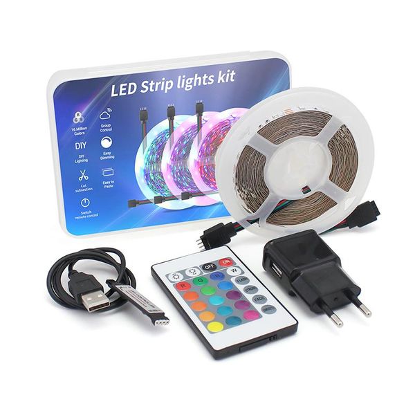 strips usb 5v dc neon led light rgb strip 2835 remote controller 24 keys magic home 60led/m 1m 2m 3m 4m 5m no waterproof adapter
strips usb 5v dc neon led light rgb strip 2835 remote controller 24 keys magic home 60led/m 1m 2m 3m 4m 5m no waterproof adapter