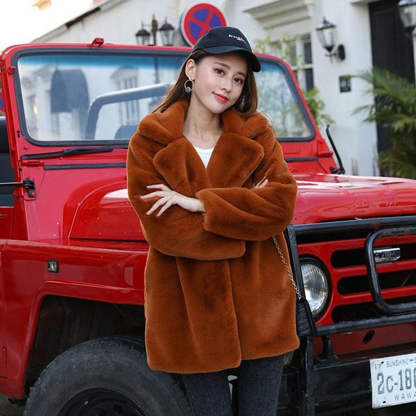 women's fur & faux autumn winter soft plush jacket women elegant warm thick outerwear, Black
women's fur & faux autumn winter soft plush jacket women elegant warm thick outerwear, Black