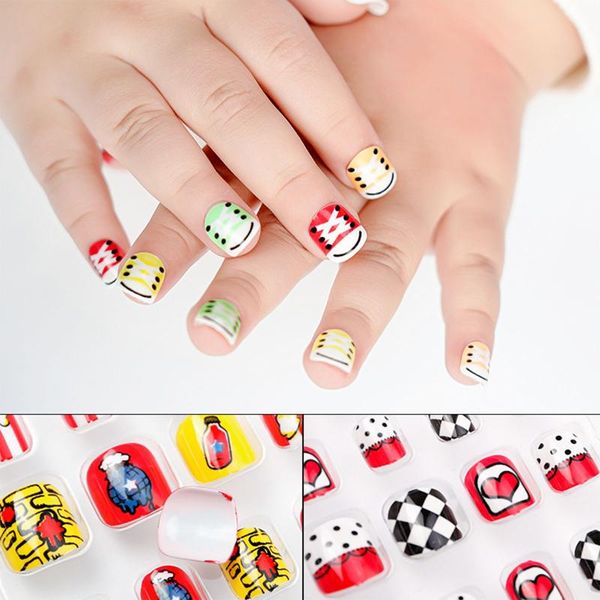 false nails 24pcs/box detachable artificial full cover fashion kids fake child oval nail tips wearable, Red;gold
false nails 24pcs/box detachable artificial full cover fashion kids fake child oval nail tips wearable, Red;gold