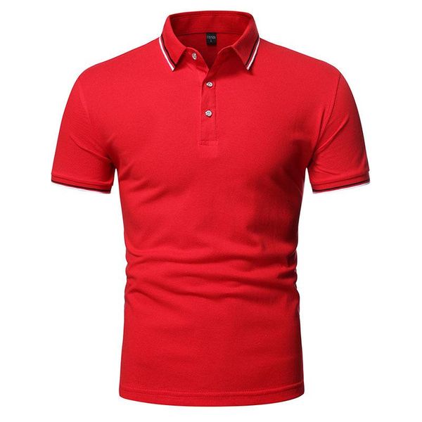 men's polos 2021 spring and autumn solid printed t-shirt british lapel slim, White;black
men's polos 2021 spring and autumn solid printed t-shirt british lapel slim, White;black