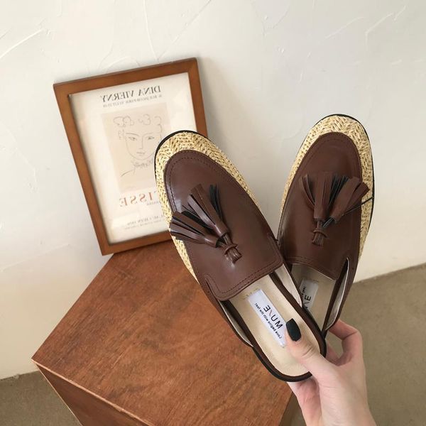 slippers women mules shoes flat allmatch summer slides square heel fringe concise low elegant slipper woman tassel sandals, Black
slippers women mules shoes flat allmatch summer slides square heel fringe concise low elegant slipper woman tassel sandals, Black