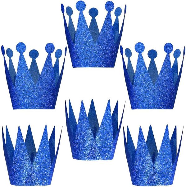 party hats 6pcs glitter royal navy blue baby birthday wedding prince princess cap crown hat crowns decorations headband supplies
party hats 6pcs glitter royal navy blue baby birthday wedding prince princess cap crown hat crowns decorations headband supplies