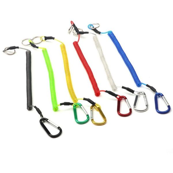 fishing accessories wire lanyards boating ropes 6 colors camping coiled retention string rope carabiner secure lock tackle
fishing accessories wire lanyards boating ropes 6 colors camping coiled retention string rope carabiner secure lock tackle
