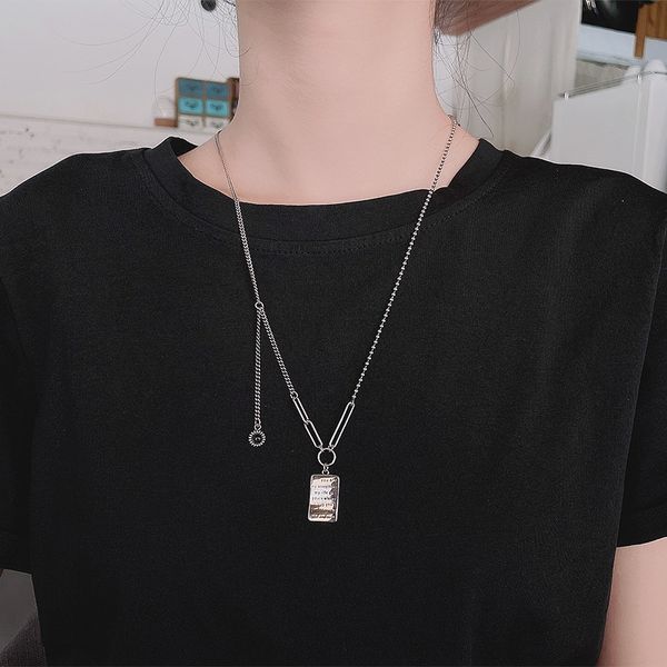 chaosheng s925 sterling silver splicing square letter tassel necklace ins hip hop cool sweater chain necklace female
chaosheng s925 sterling silver splicing square letter tassel necklace ins hip hop cool sweater chain necklace female