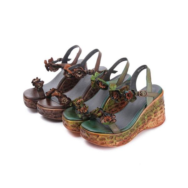 dress shoes qpfjqd vintage flower thick bottom wedges heels women sandals increase platform handmade genuine leather ladies casual, Black
dress shoes qpfjqd vintage flower thick bottom wedges heels women sandals increase platform handmade genuine leather ladies casual, Black