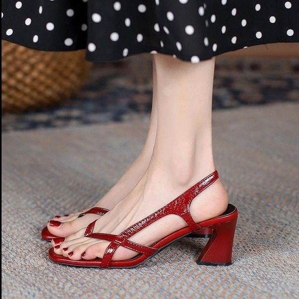 sandals 2021 women's 7.5cm high heels women summer fashion leather pumps flip flops open toe, Black
sandals 2021 women's 7.5cm high heels women summer fashion leather pumps flip flops open toe, Black